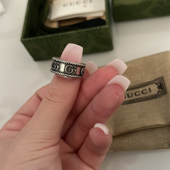 gucci double g silver ring - Picture 2 of 5